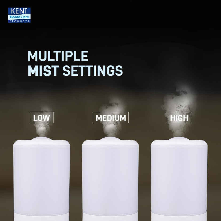 Kent Dew Humidifier With Ultrasonic Mist 4l | Eliminates Dryness Caused by Ac's | 25w | White