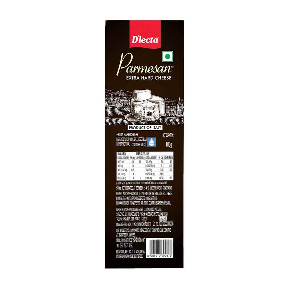 D'lecta Parmesan Extra Hard Cheese Blocks | Nutty, Umami Rich