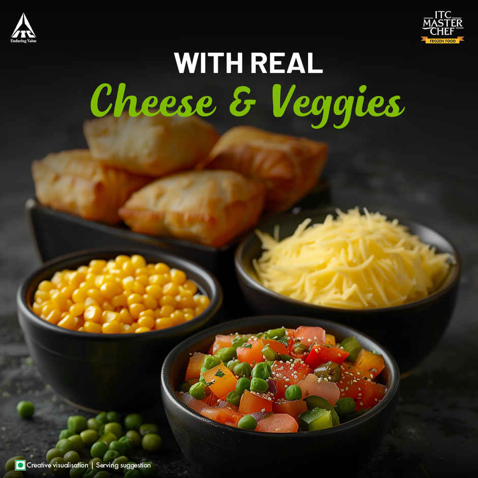 ITC Master Chef Veggie Pizza Pocket | With Real Cheese | 9 pieces
