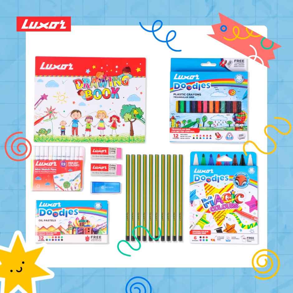 Luxor Doodles Colouring Kit - Gift for Kids