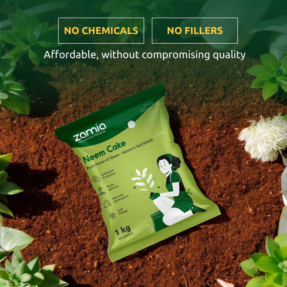 Zamia Neem Cake Powder | Organic Fertilizer & Soil Conditioner | By Nurturing Green