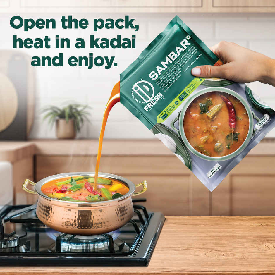 Id Fresh Idli & Dosa Batter (1kg) & Id Fresh Liquid Sambar (Heat & Eat) (350g) & Id Fresh Coconut Chutney (120g) Combo