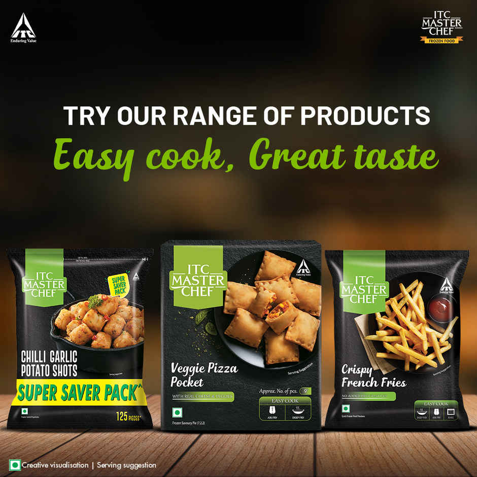 ITC Master Chef Veggie Pizza Pocket | With Real Cheese | 9 pieces