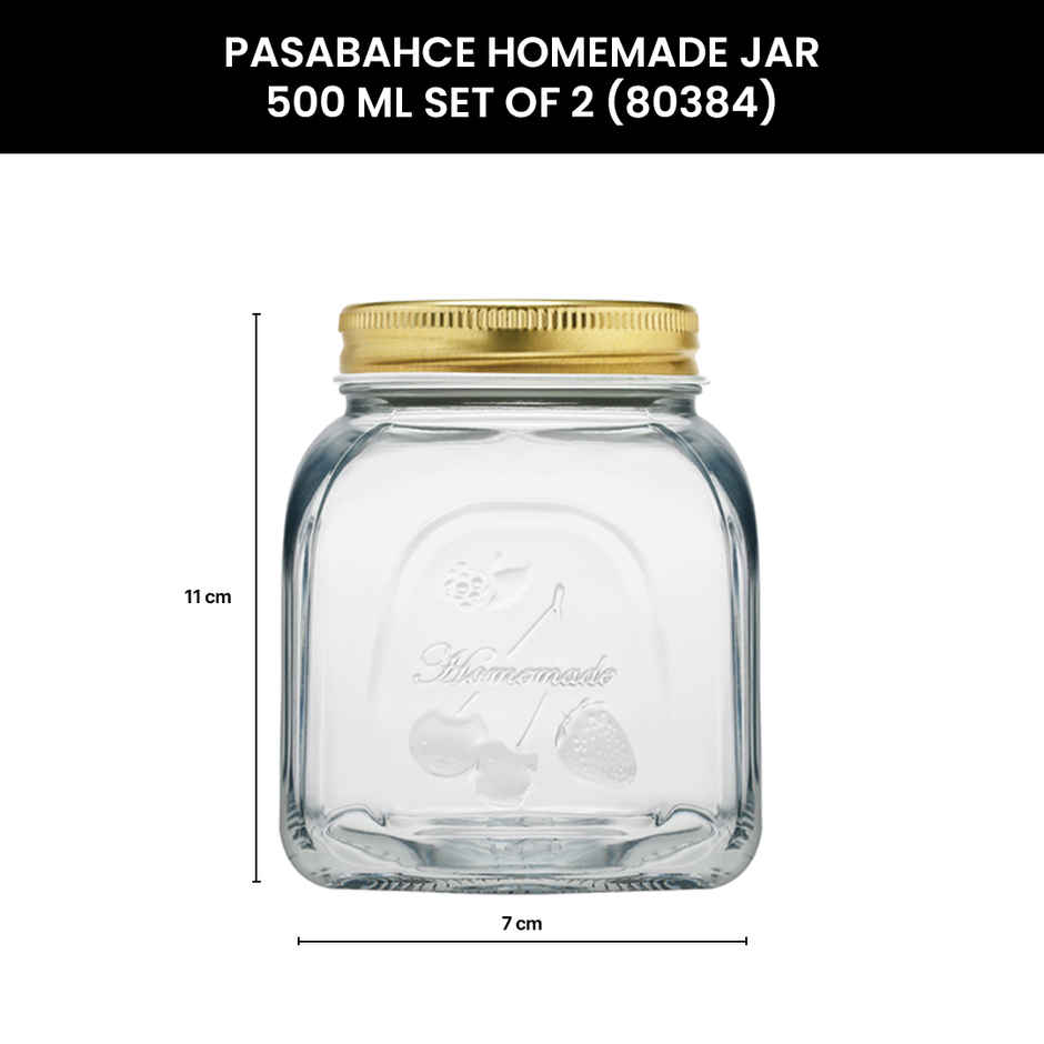 Pasabahce Homemade  Jar Lp | 500 CC | 2 Pcs Set
