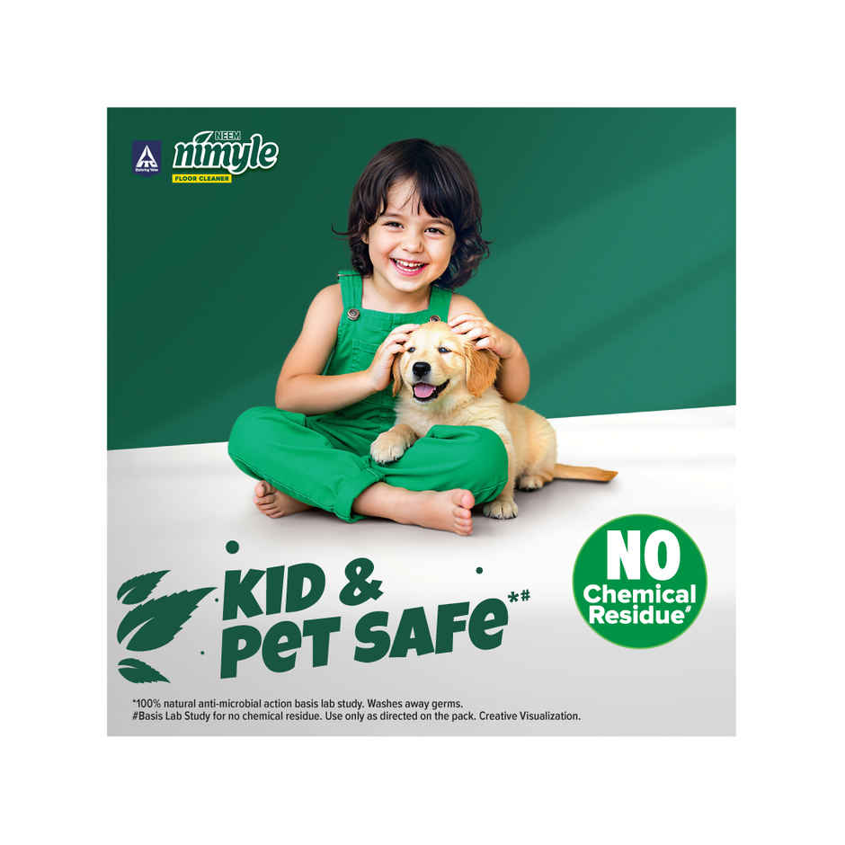 Nimyle Herbal Floor Cleaner | 99.9% Anti-Bacterial | Kid & Pet Safe