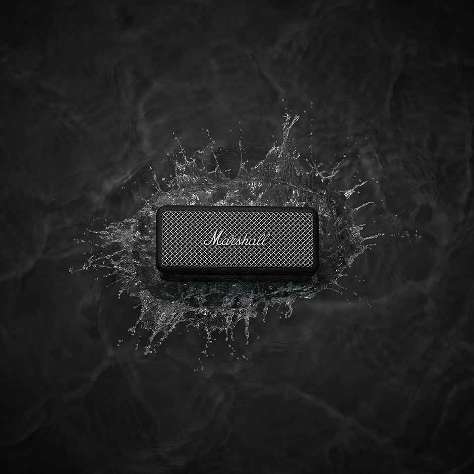 Marshall Emberton Il Wireless Bluetooth Portable Outdoor Speaker, Black & Steel