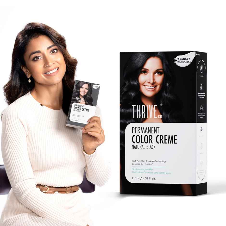 ThriveCo Permanent Color Creme | No Ammonia | No Ppd | Natural Black