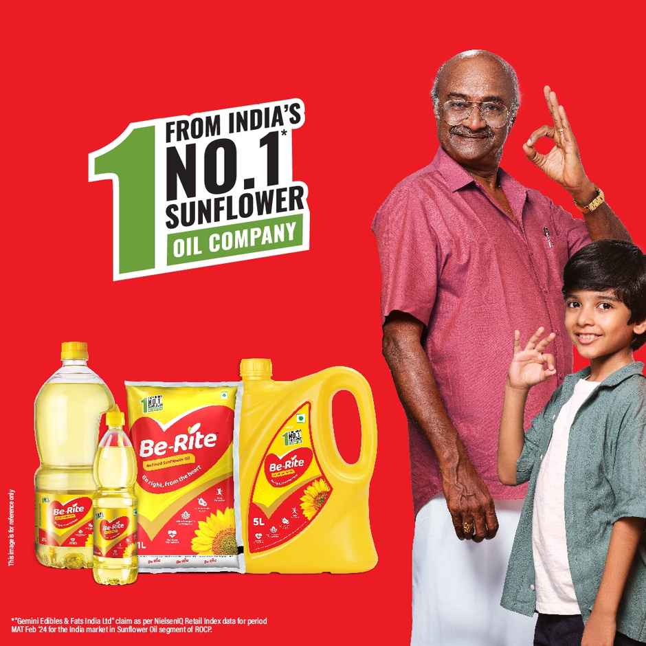 Be-Rite Refined Sunflower Oil 2 L