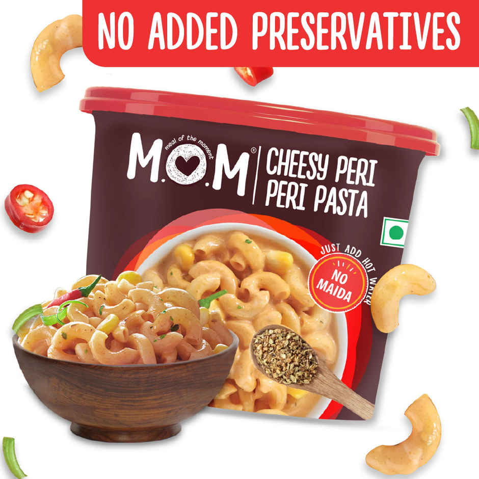MOM Cheesy Peri Peri Instant Pasta | Quick & Cheesy