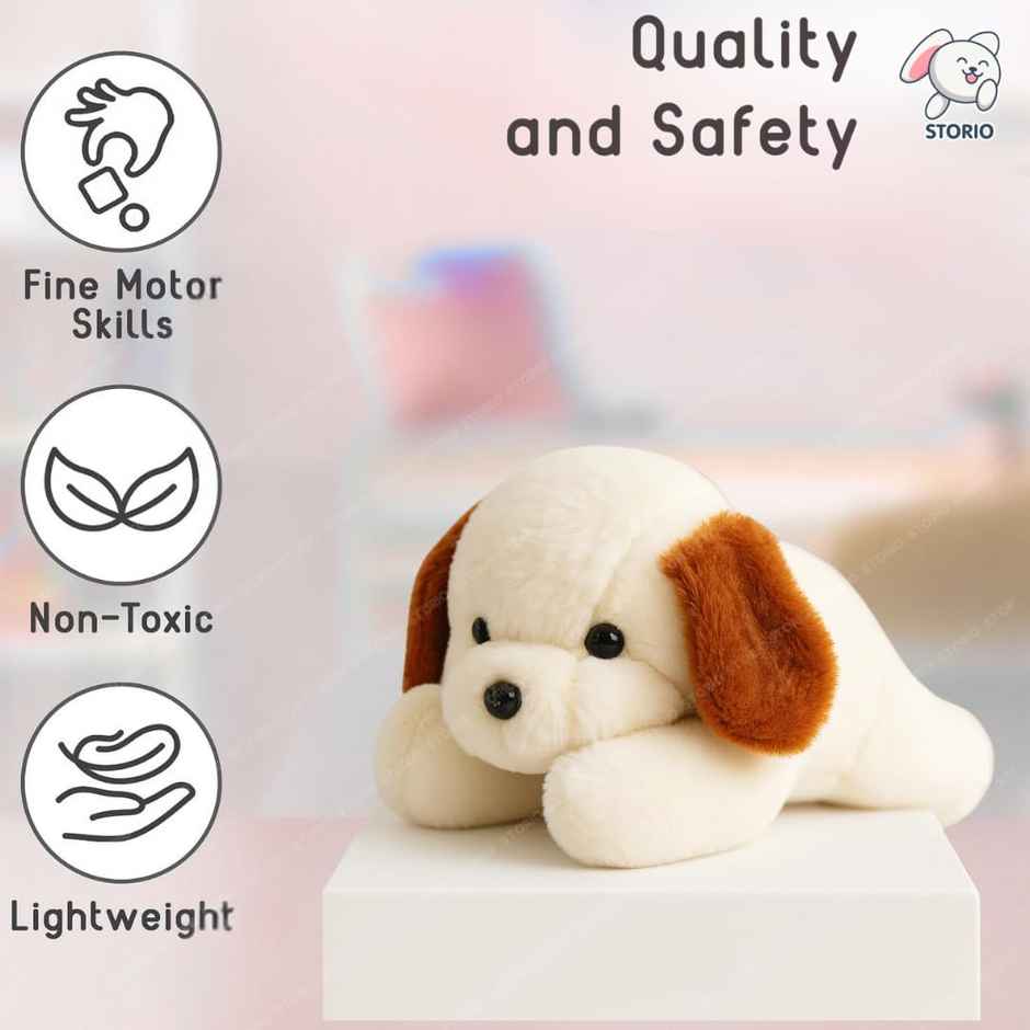 Storio Dog Cute Plush Soft Toys for Kids Birthday Gift | Assorted - 26 cm