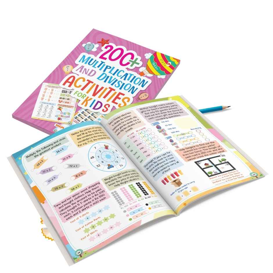 Math Activity Book for Kids | 200+ Multiplication and Division for Age 5+ Years | Math Activities