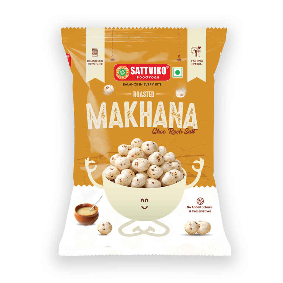 Sattviko Ghee Rock Salt Makhana | Fasting Special
