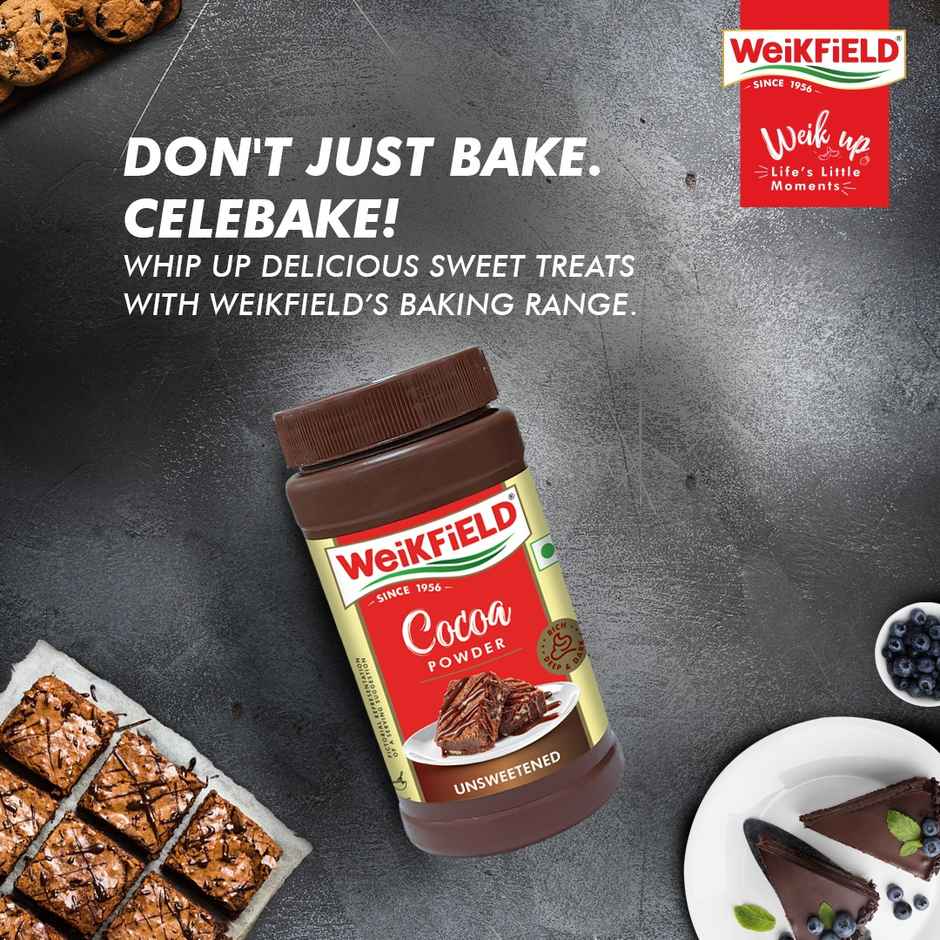 Weikfield Rich and Decadent Pure Cocoa Powder | Smooth & Rich Taste