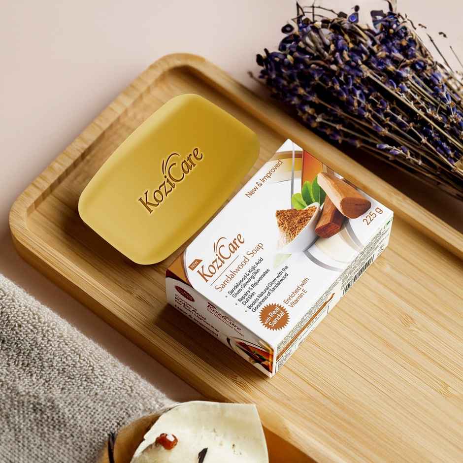 Kozicare Kojic Acid Soap And Glutathione Soap | Sandal Soap | Body Tan Removal Soap | Pack Of 3