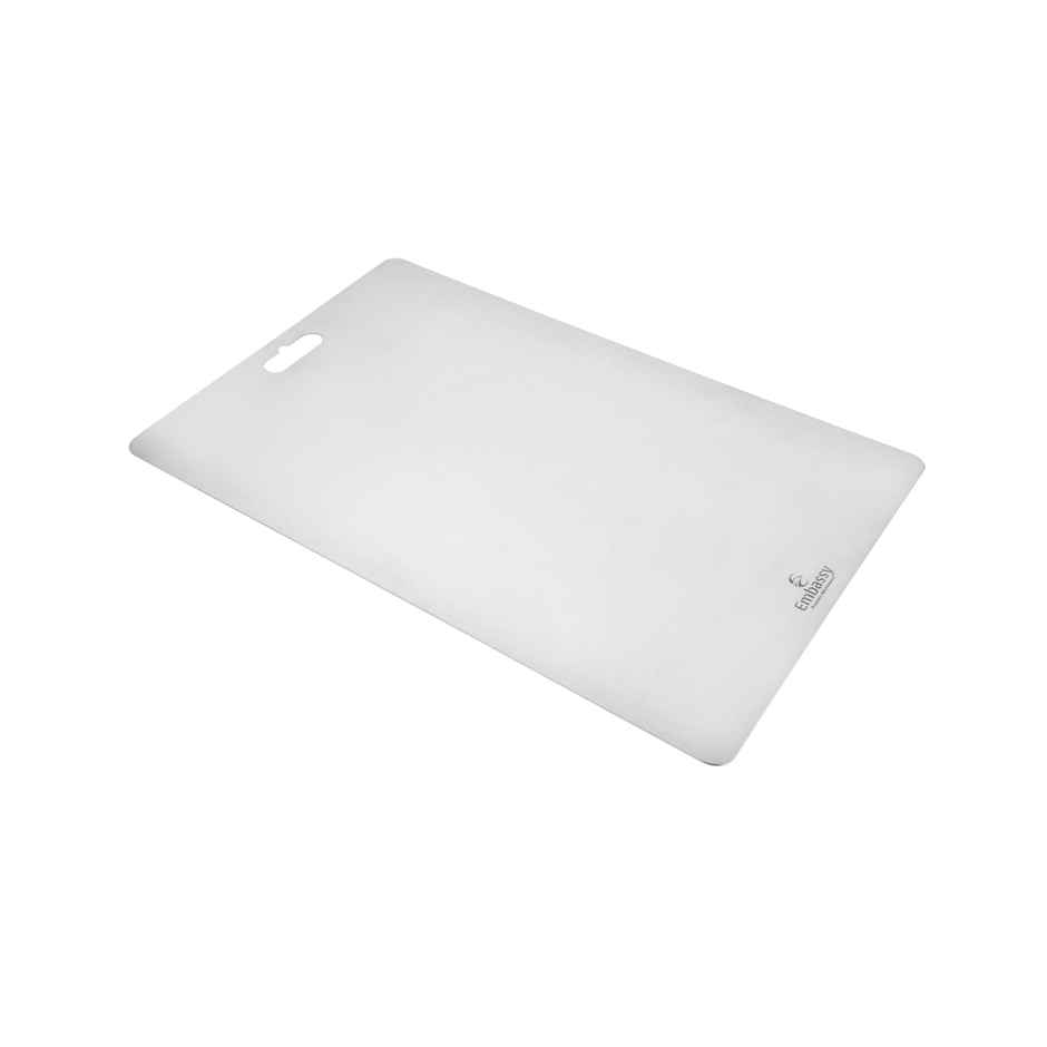 Embassy Premium Chopping Board, Heavy-Duty Thick Cutting Board, 36X25 Cms (Large), Stainless Steel