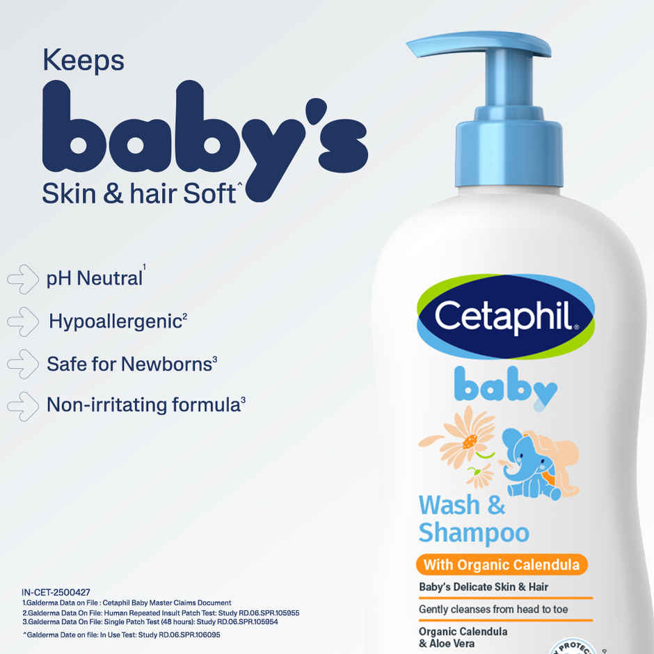 Cetaphil Baby Wash & Shampoo With Organic Calendula