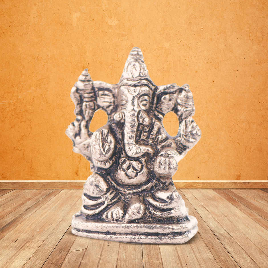 Ganesh Ji Idol in Gold Polish | Small Size | Devnidhi