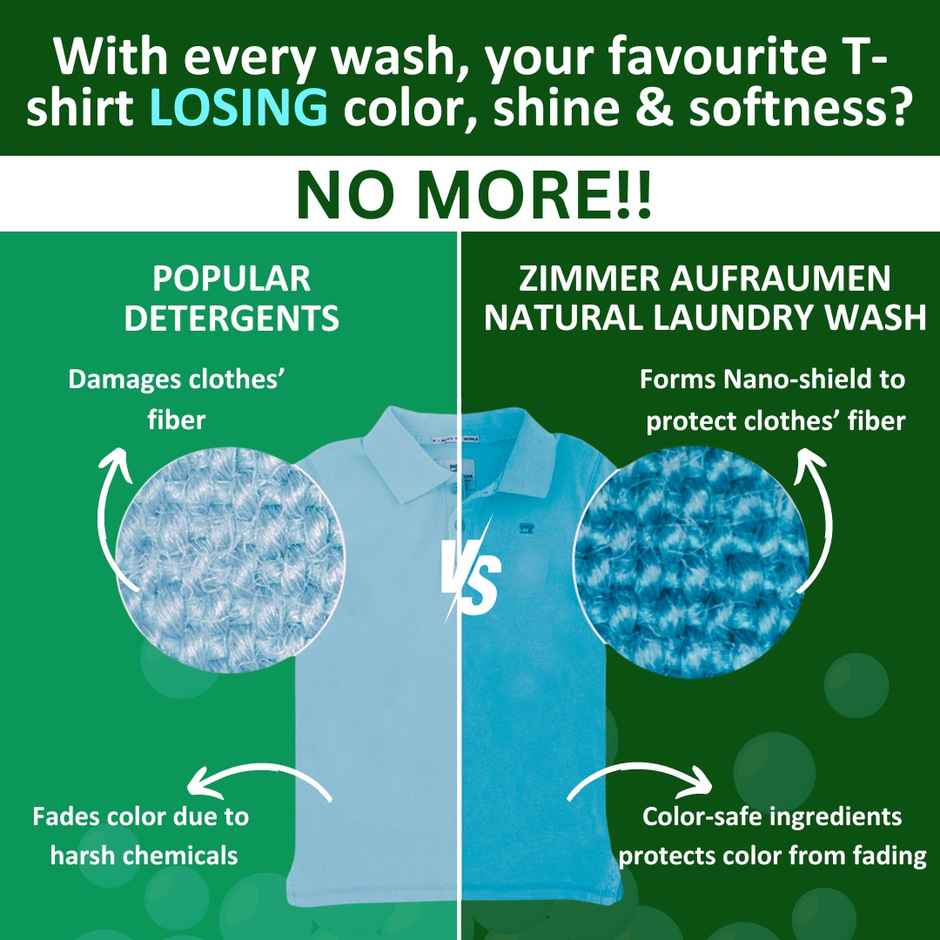 Zimmer Aufraumen Low Foam Front & Top Load Plant-Based Detergent Liquid