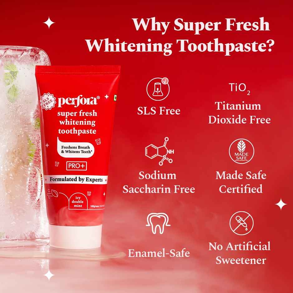 Perfora Super Fresh Teeth Whitening Toothpaste