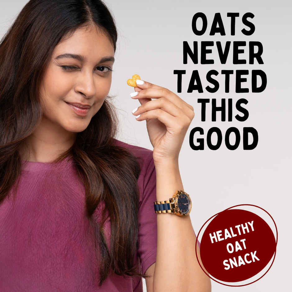 Eatopia Healthy Oat Bites Masala Crunch | Not Fried Puff Snacks | No Palm Oil
