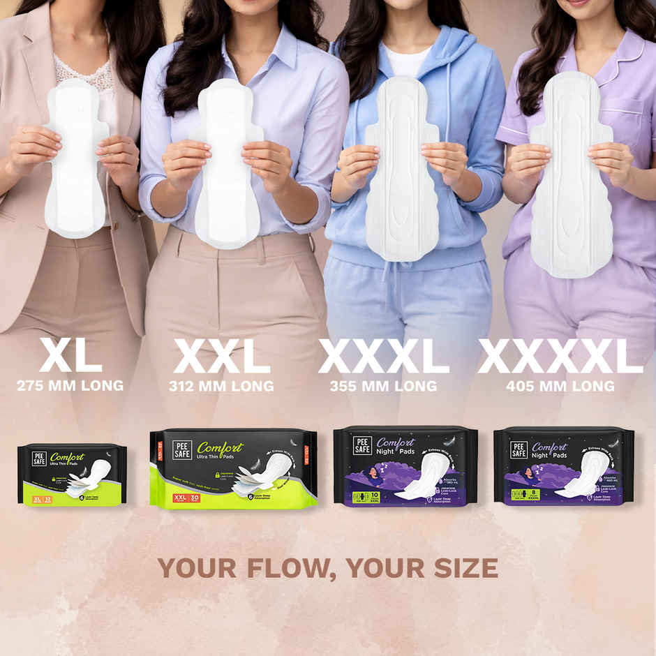 Pee Safe Comfort Night Pads 3XL