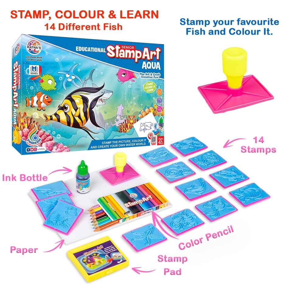 Ratna's Stamp Art | B Aqua