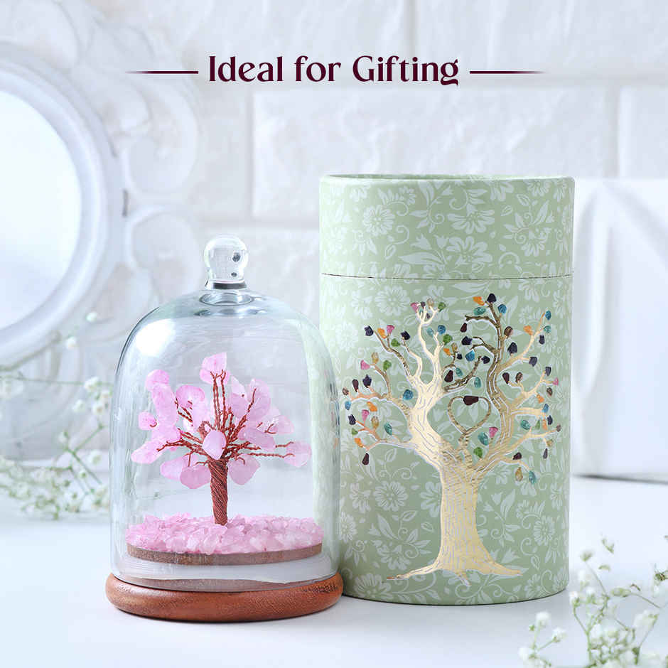 Astrotalk Rose Quartz Dome Tree