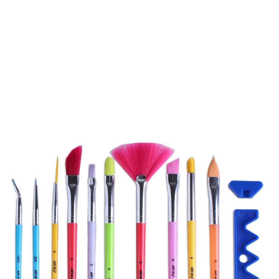 Itsy Bitsy Kids Brush Set W/holder 10brush + Holder 10 Pc Lb