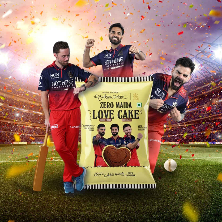 The Baker's Dozen Zero Maida Love Cake - Chocolate | Veg/Eggless Cake | Chocolate Cake | Heart cake