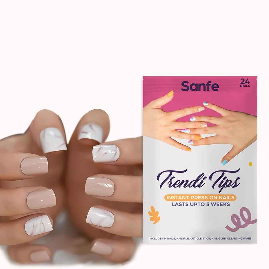 Sanfe Instant Stick On Nails - Cocoa Moca