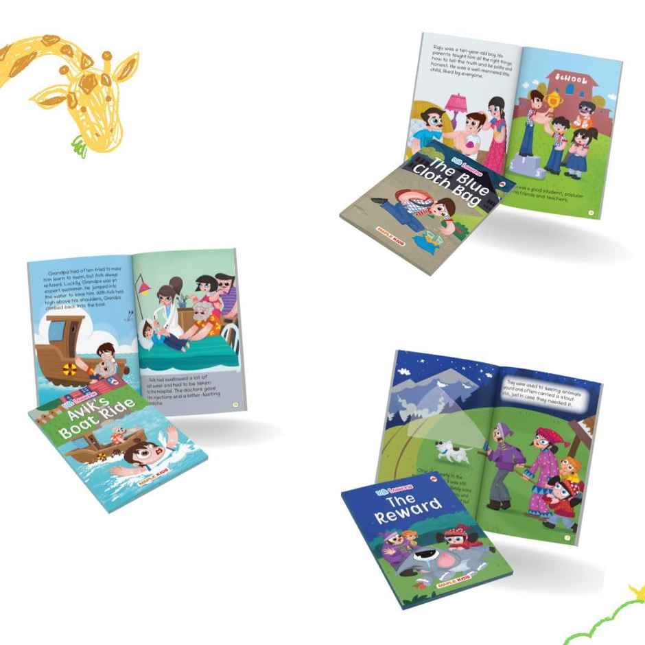 Life Lessons - Story Books for Kids (Set of 6 Books) (Illustrated)