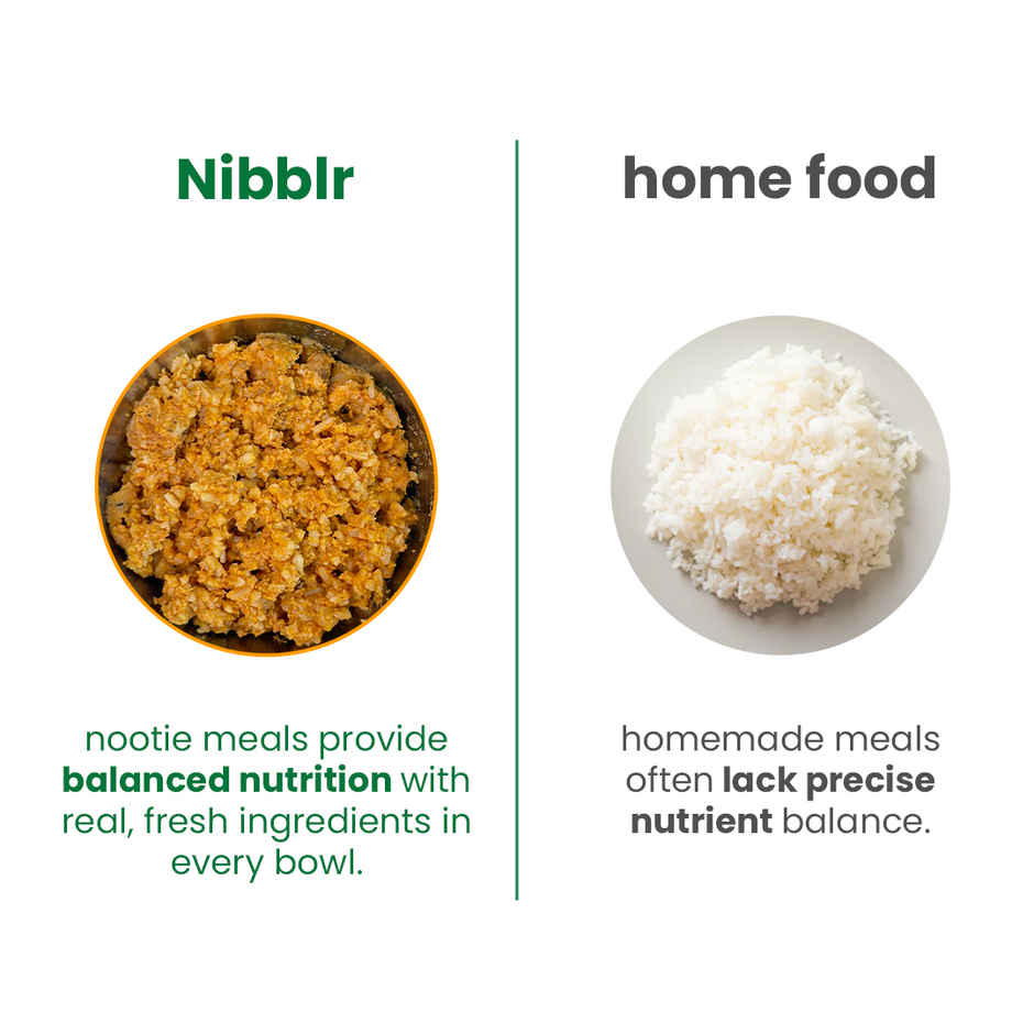 Nibblr By Nootie Fresh Veg Pulao Wholesome Meal | Veggies & Rice Dog Wet Food 300gm