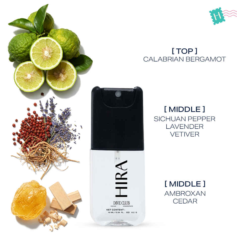 Hira Dive Club Long Lasting Eau De Parfum For Men | Woody, Musky & Spicy Notes