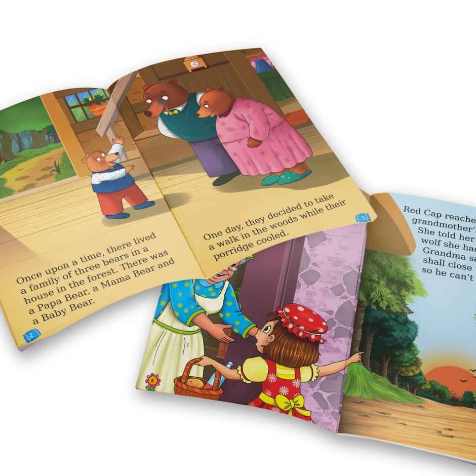 Story Books for Kids - Fairy Tales (Illustrated) (Set of 12 Books)