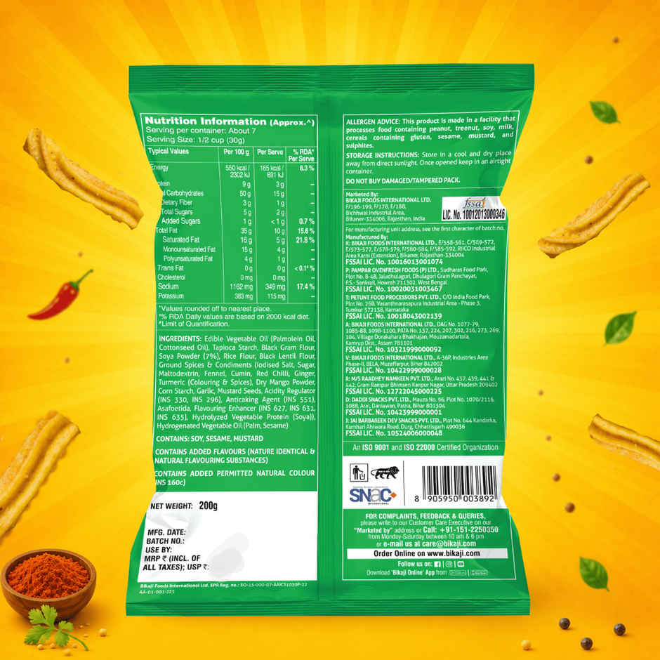 Bikaji Soya Sticks Masala Munch Combo   
