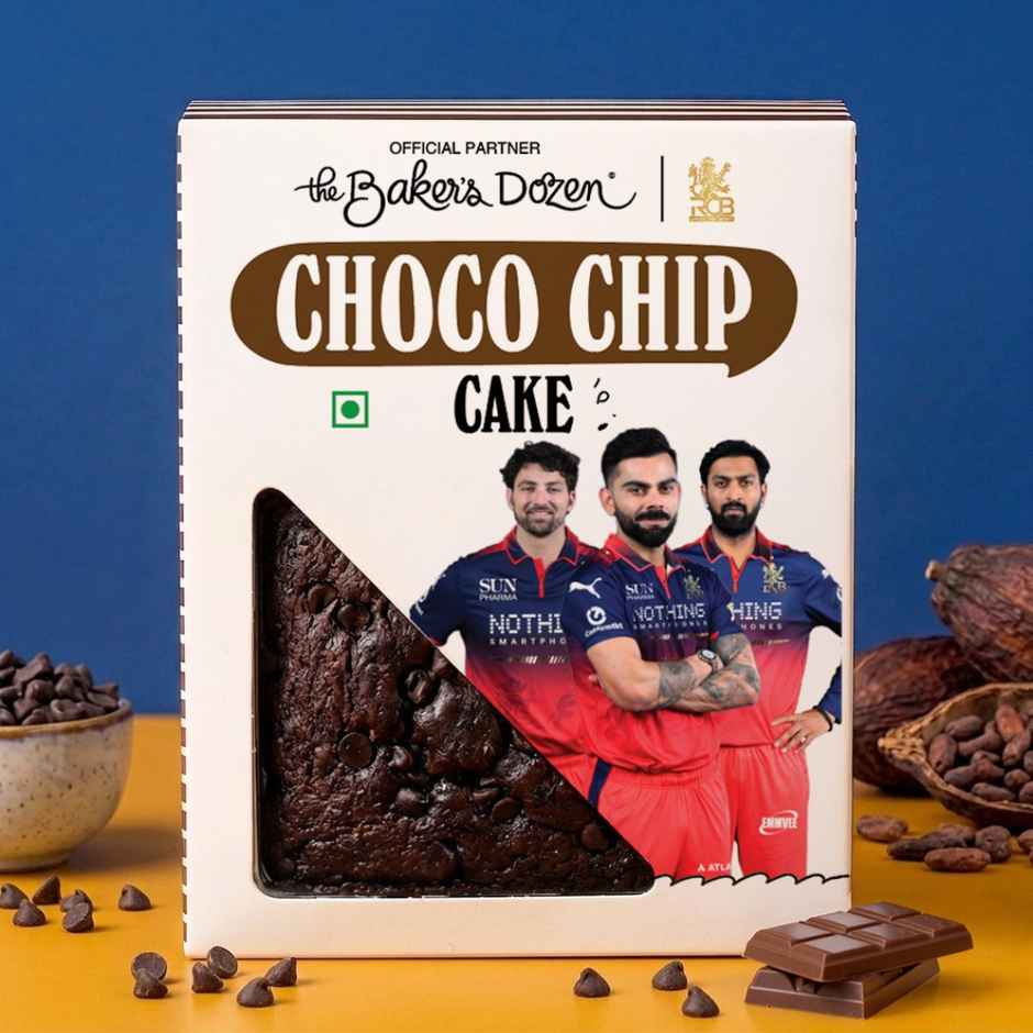 The Baker's Dozen Choco Chip Cake |Eggless Cake | Chocolate Cake | Tea Cake | Made with Cocoa Powder
