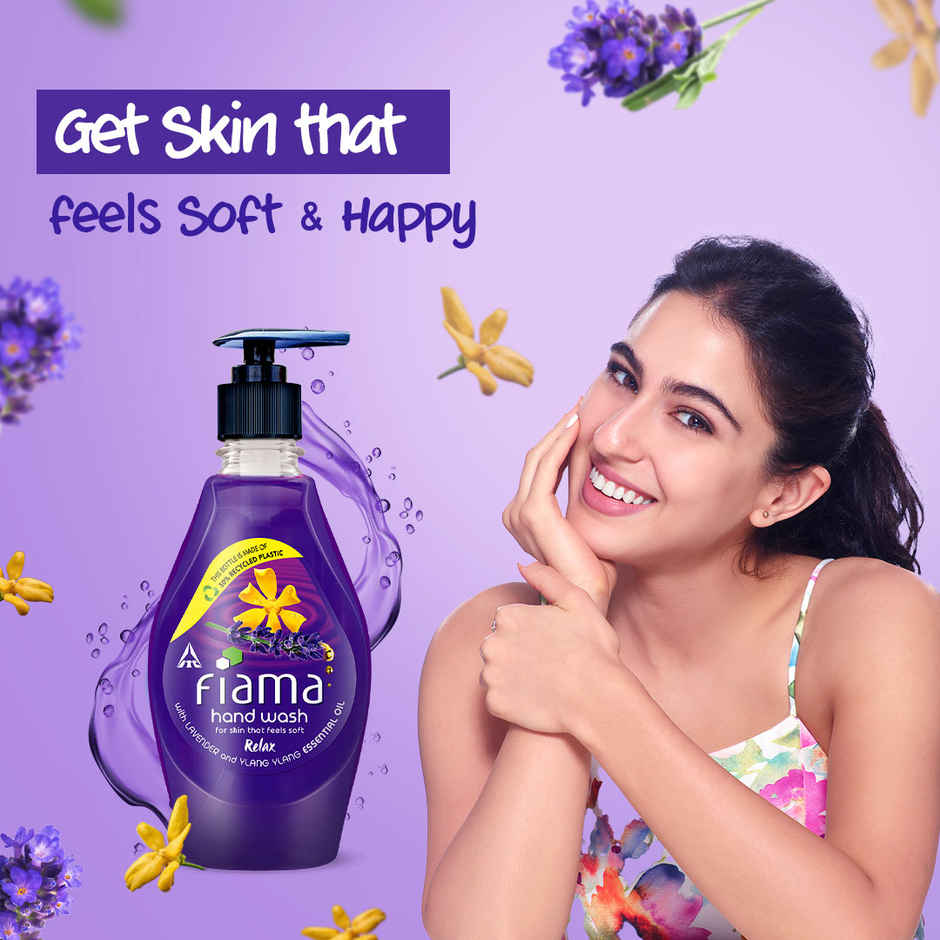 Fiama Relax Hand Wash Refill Pouch (Lavender & Ylang Ylang) (750ml) & Fiama Relax Hand Wash, 400 Ml Bottle, Lavender & Ylang Ylang (400ml) Combo