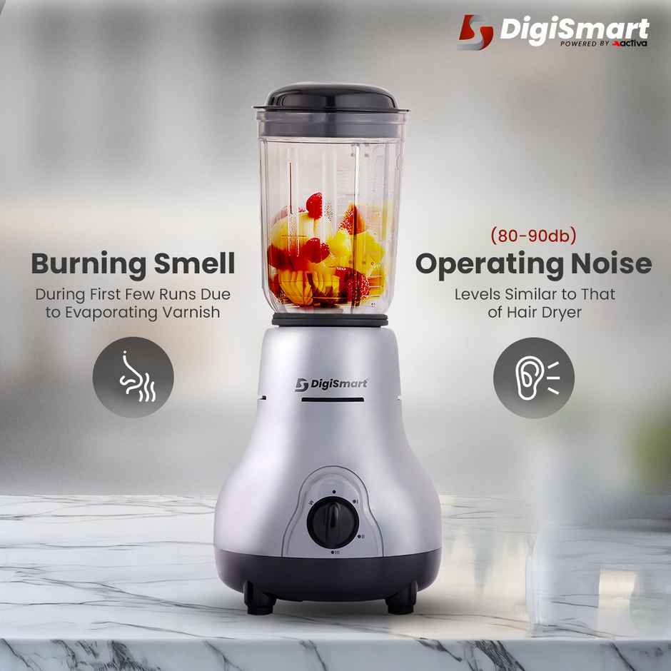 Digismart Kitchen Mate 750 Watt Mixer Grinder With 4 Jars Comes - Grey & Black