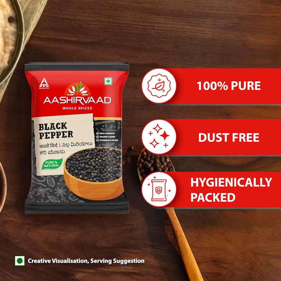 Aashirvaad Black Pepper | Pure Kali Mirch