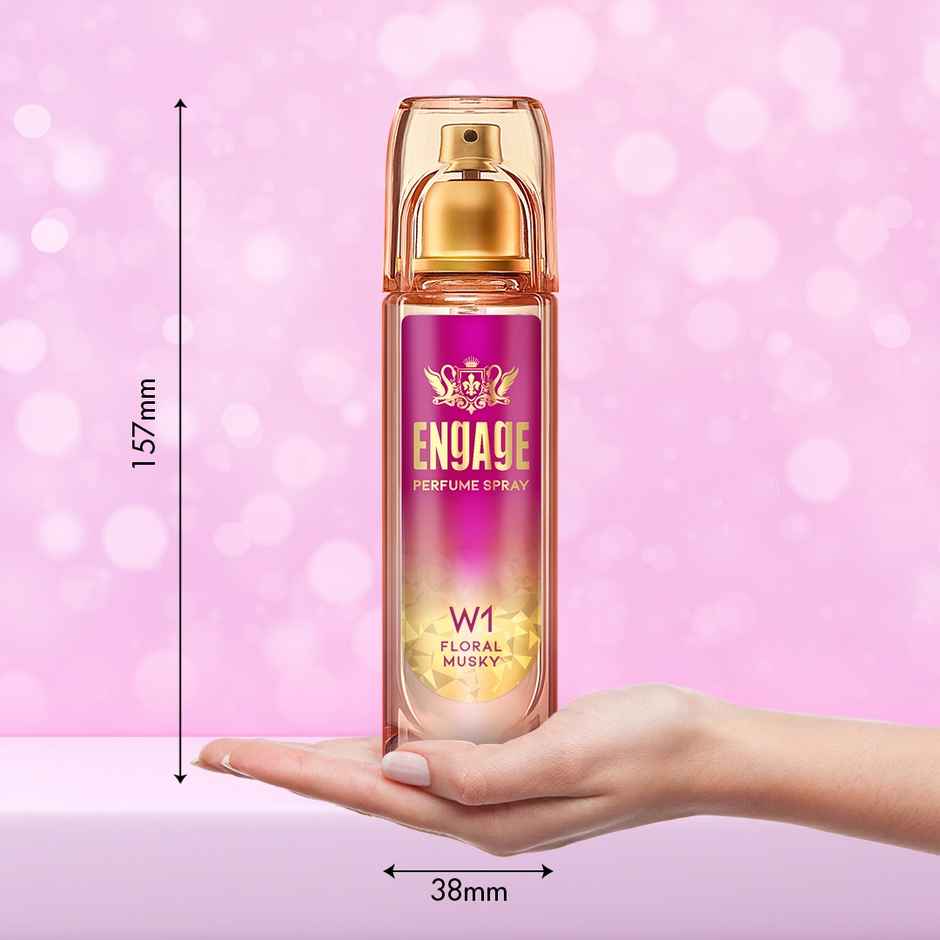 Engage W1 Perfume Spray for Women 120ml | Fruity & Floral | 24 hr Freshness | Long Lasting