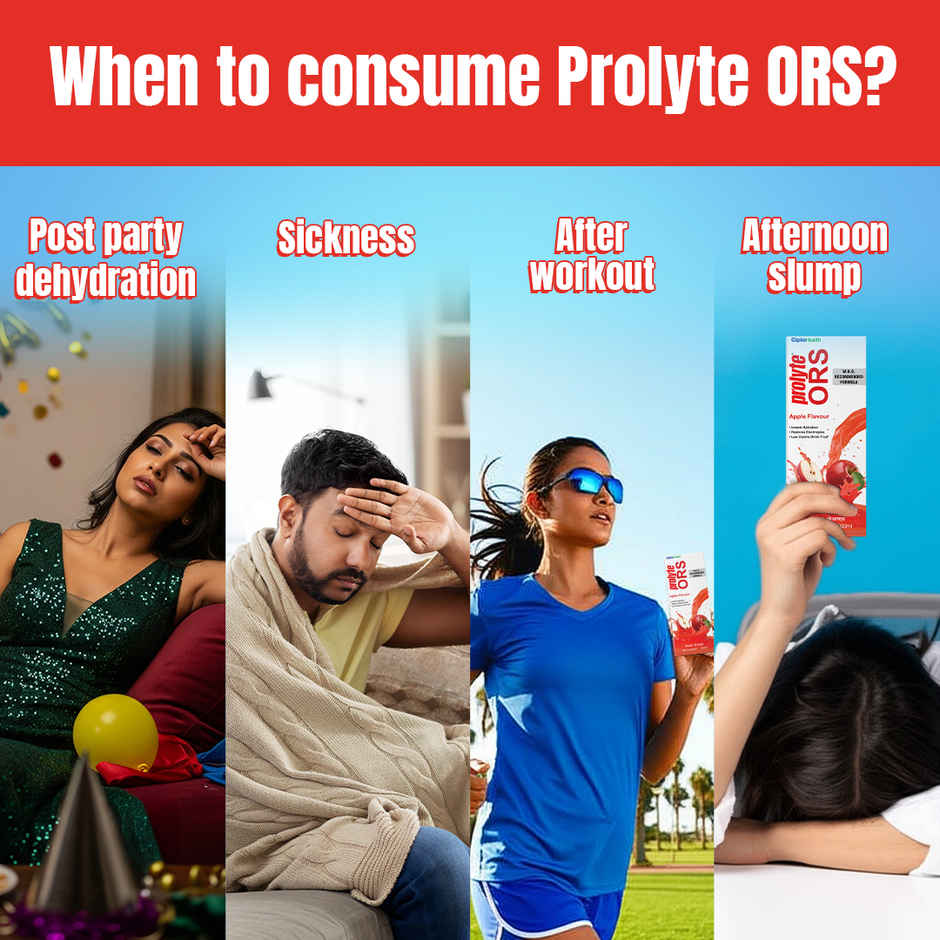 Cipla Prolyte (ORS) Apple Flavour Liquid