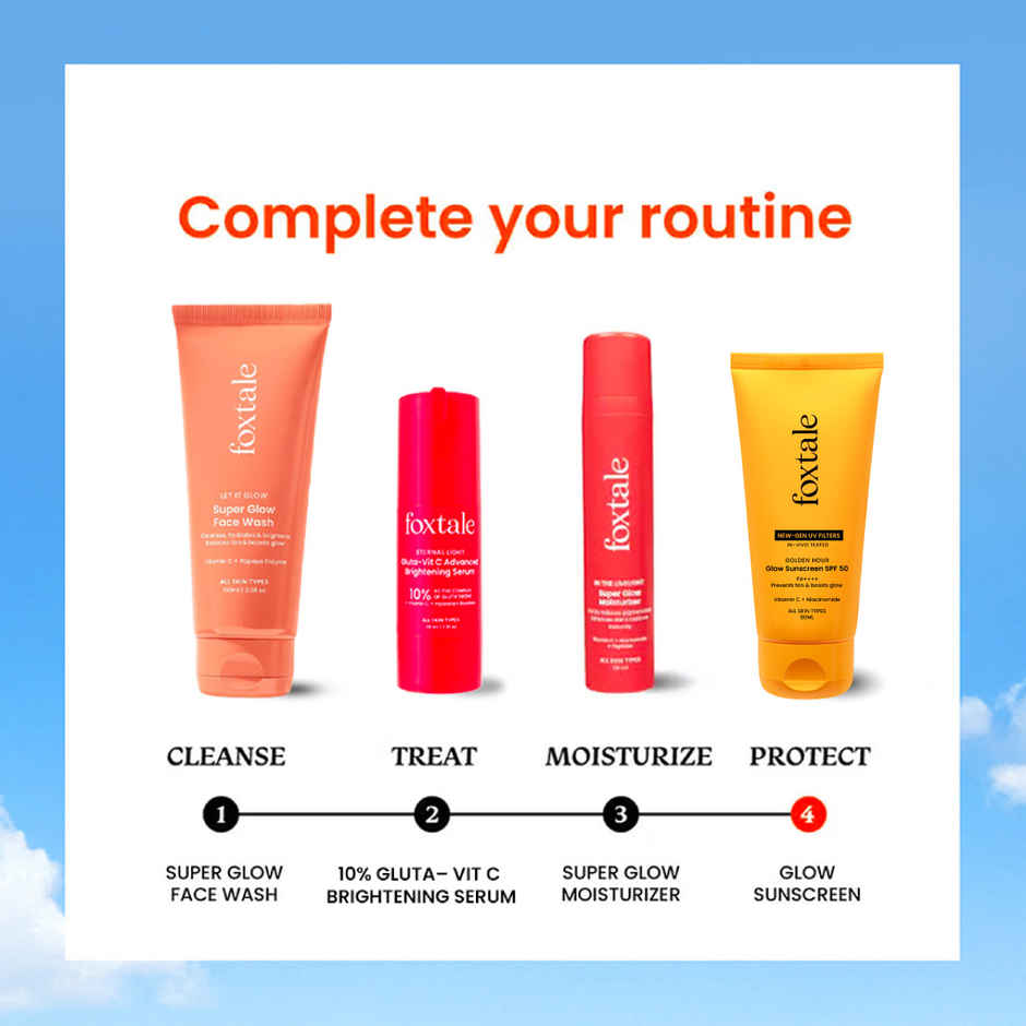 Foxtale Glow Sunscreen SPF50 PA++++ In-Vivo Tested 