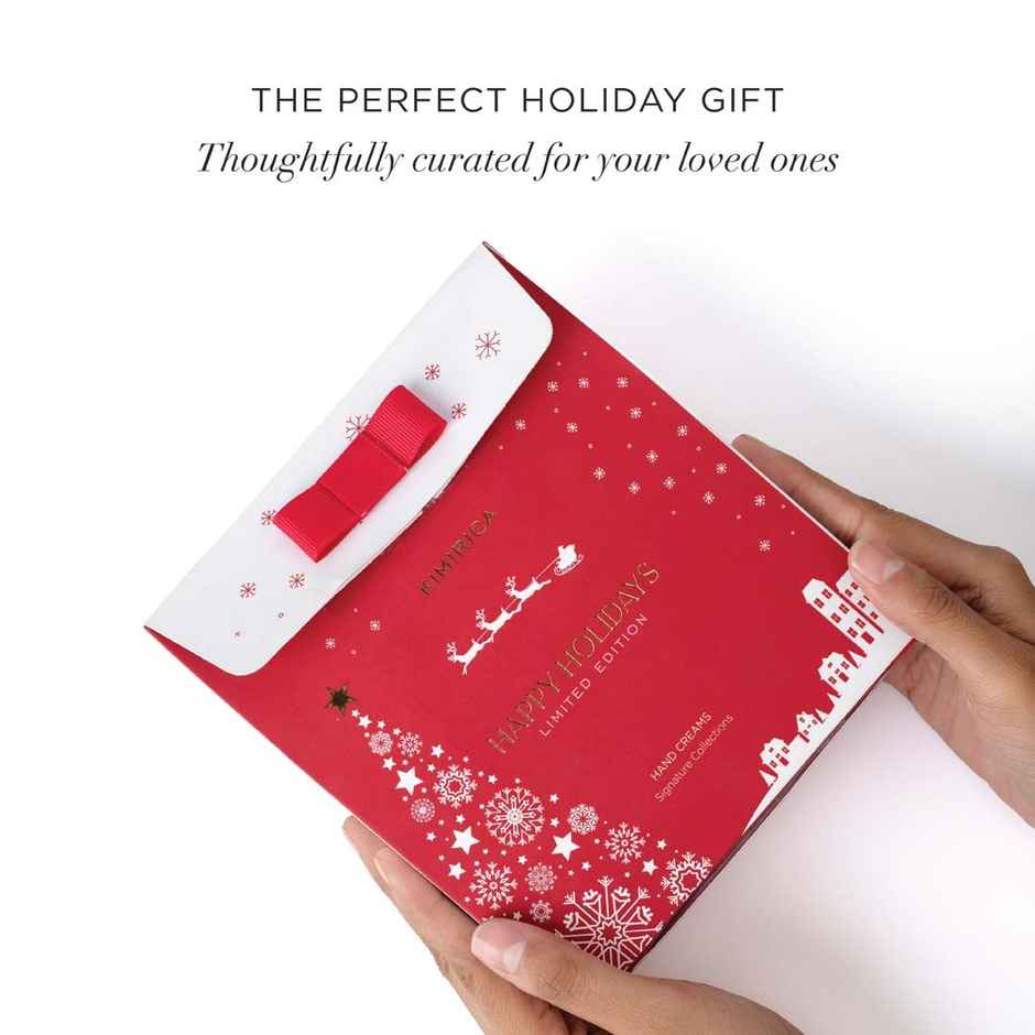 Kimirica Happy Holidays Gift Set | Luxe Hand Cream Trio for Gifting & Self-Care | Limited Edition