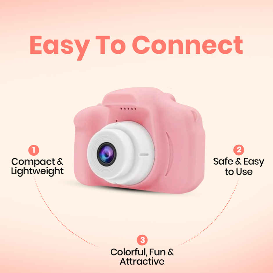Kidara Digital Toy Camera for Kids Pink