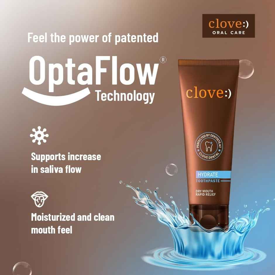 Clove Oral Care Hydrate Toothpaste | Dry Mouth Solution|Strengthens Mouth's Natural Defense Systems