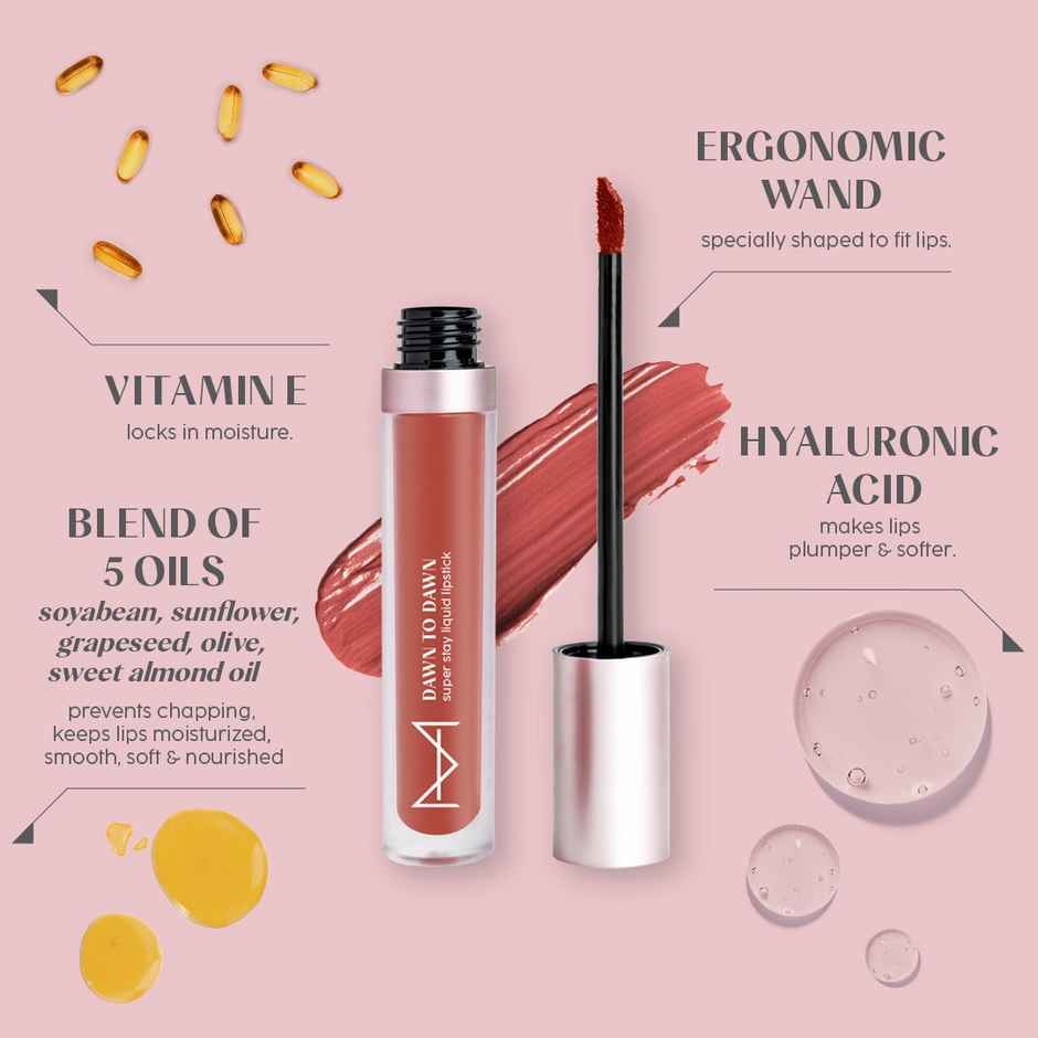 House Of Makeup Dawn To Dawn Super Stay Liquid Matte Lipstick - Cinnamon Blush