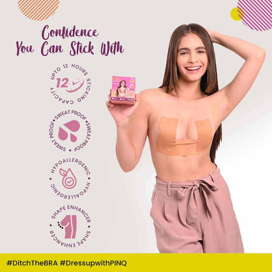 Pinq Polka Breast Lift Tape 7.5 Cm Wide - Nude