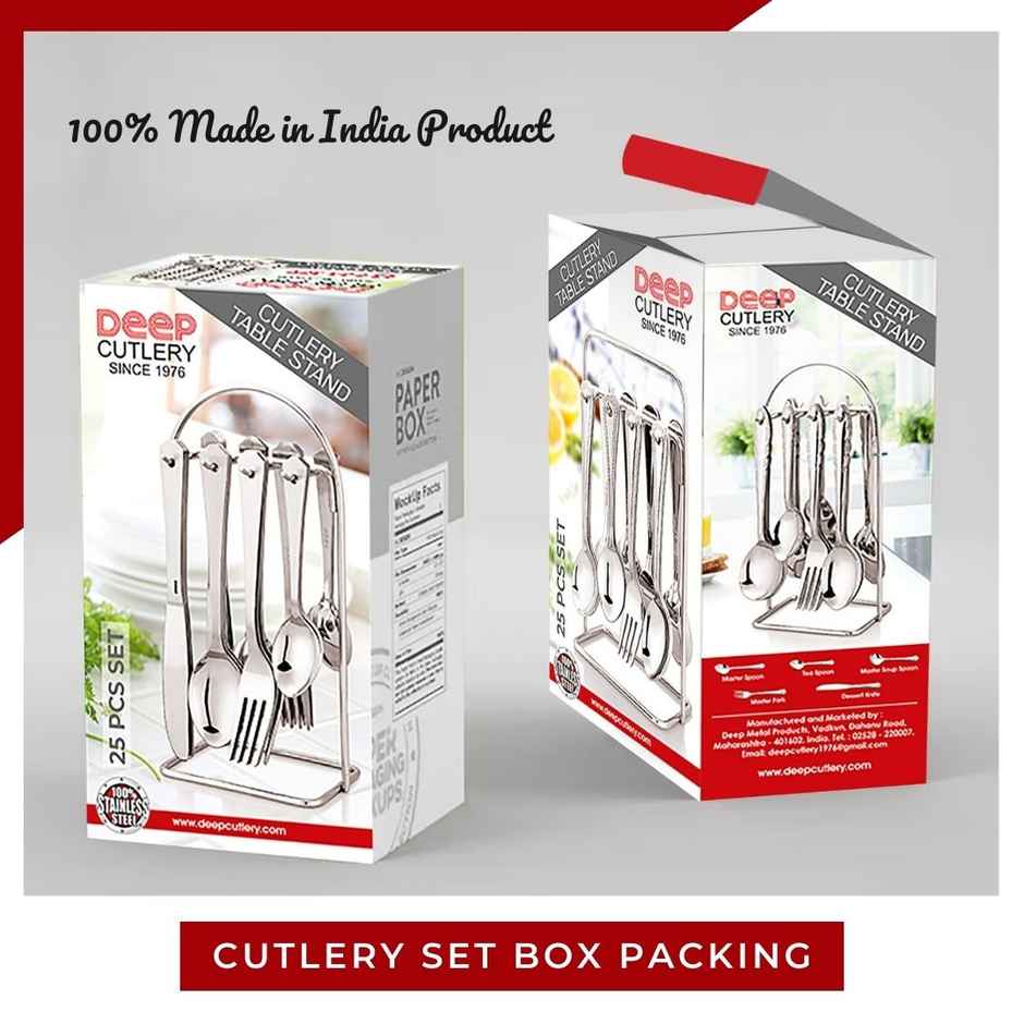 Deep Cutlery Tarang 25Pcs Table Stand Mini