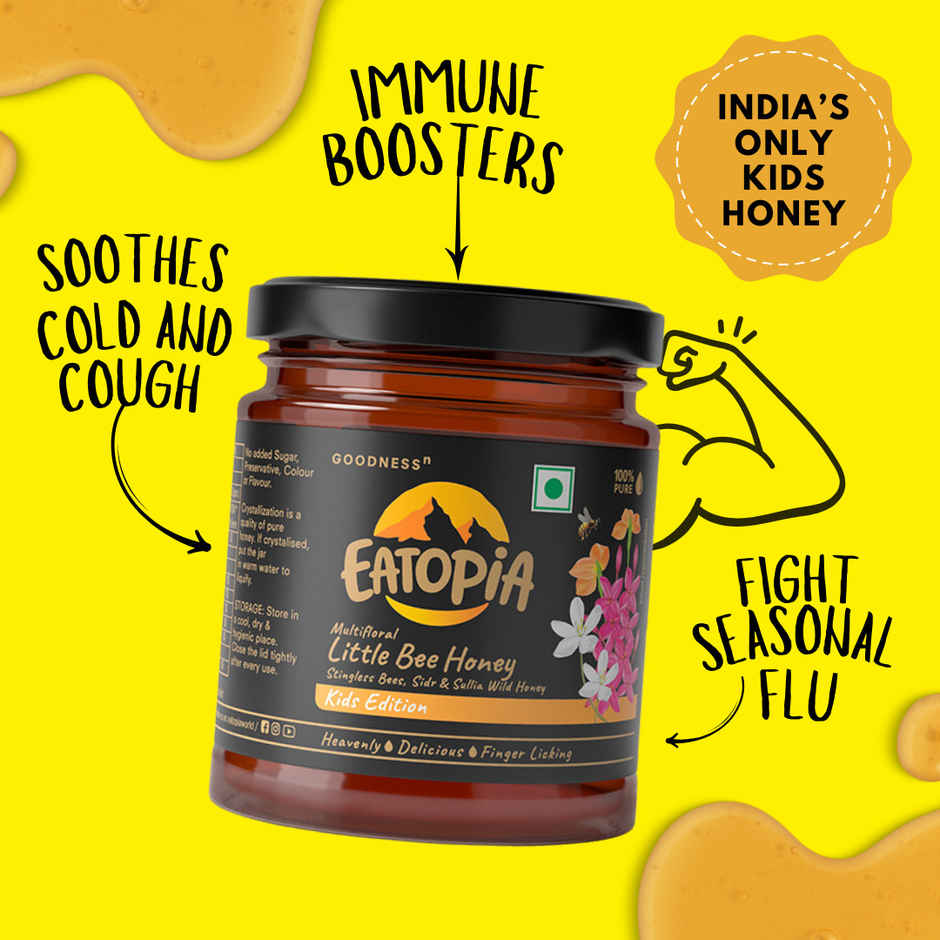 Eatopia Kids Honey - Little Bee | Ayurvedic Immunity Booster | Natural Pure | No Added Sugar