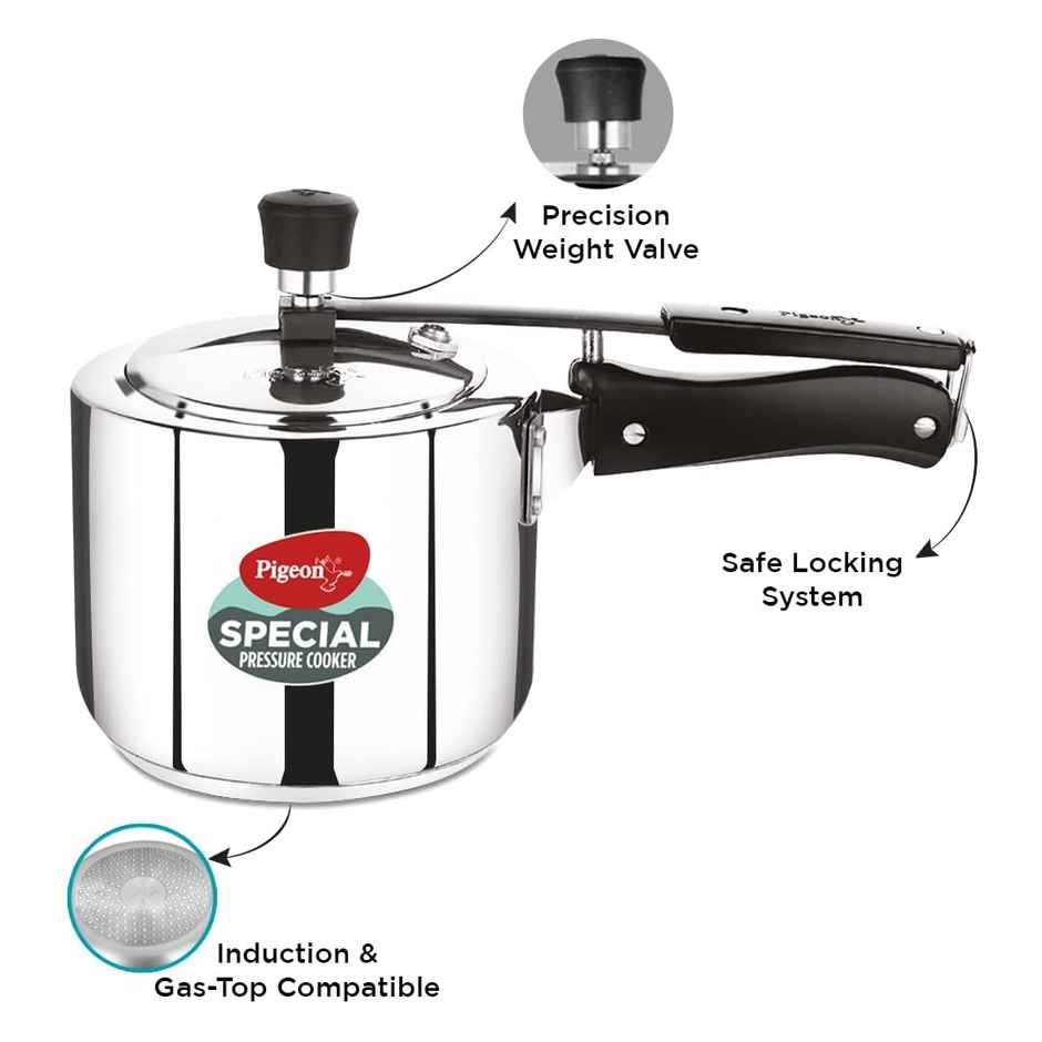 Pigeon Special 3L Stainless Steel Induction Base Inner Lid Pressure Cooker